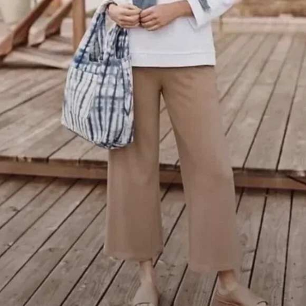 J. Jill Tan Wide Leg Pants
